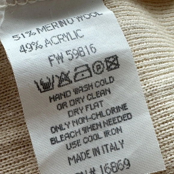 LECOMTE Sweater Italian Merino Wool Minimalist Classic Capsule Staple Size M - Picture 12 of 14